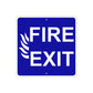 Fire Exit Fire Fighter Emergency Aluminum Metal Sign Plate