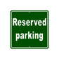 Reserved Parking Vehicle Towed Aluminum Metal Sign Plate