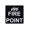 Fire Point Exit Salida Bilingual Caution Aluminum Metal Sign Plate