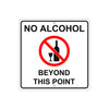 Stop No Food in This Store Allowed with Symbol Caution Aluminum Metal Sign Plate