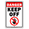 Danger Keep Off Safety Protection Restriction Strictly Prohibited Aluminum Metal Sign Plate