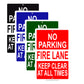 No Parking Fire Lane Keep Clear At All Times Aluminum Metal Sign Plate