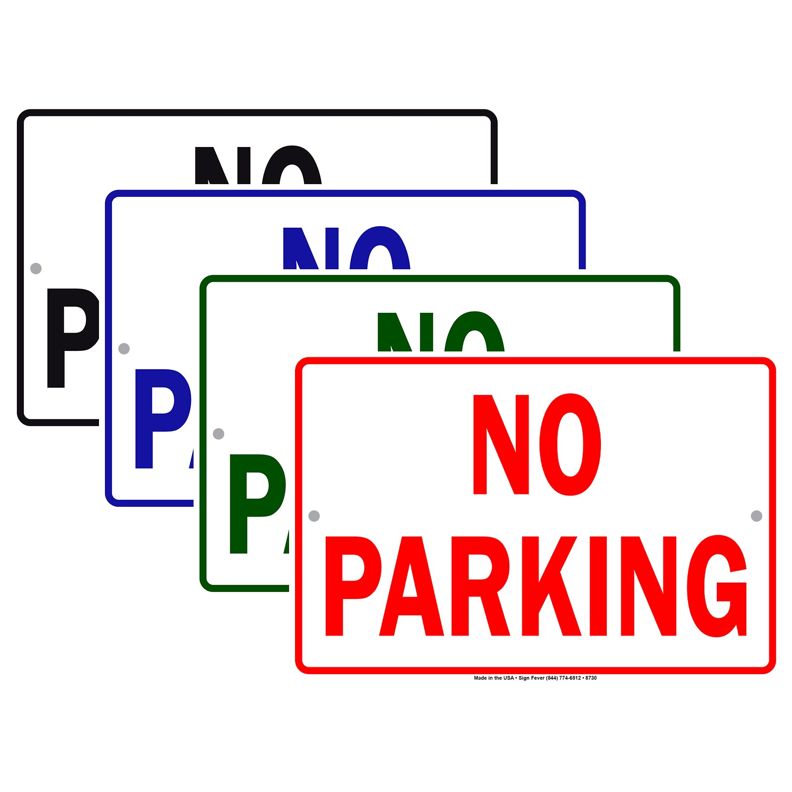 No Parking Road Traffic Aluminum Metal Sign Plate