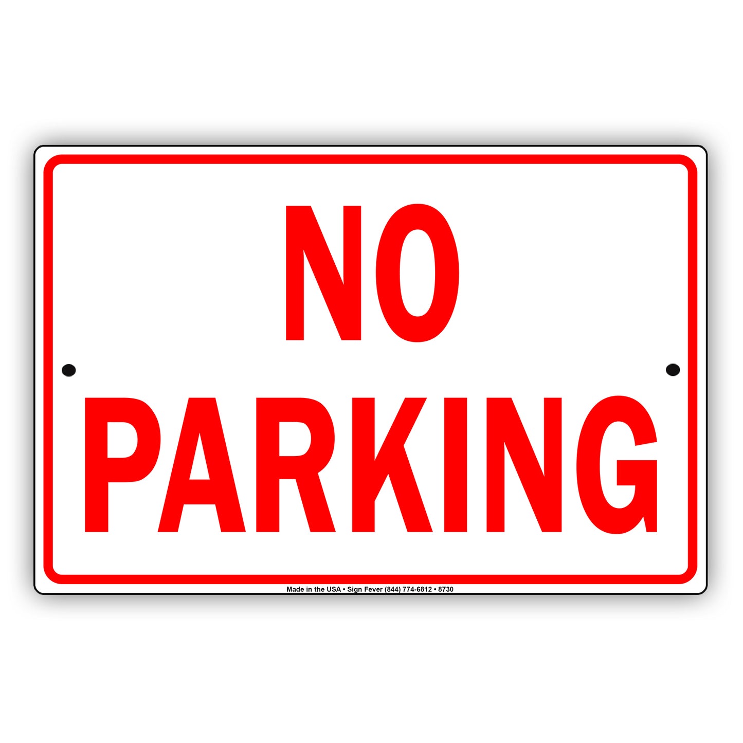 No Parking Road Traffic Aluminum Metal Sign Plate
