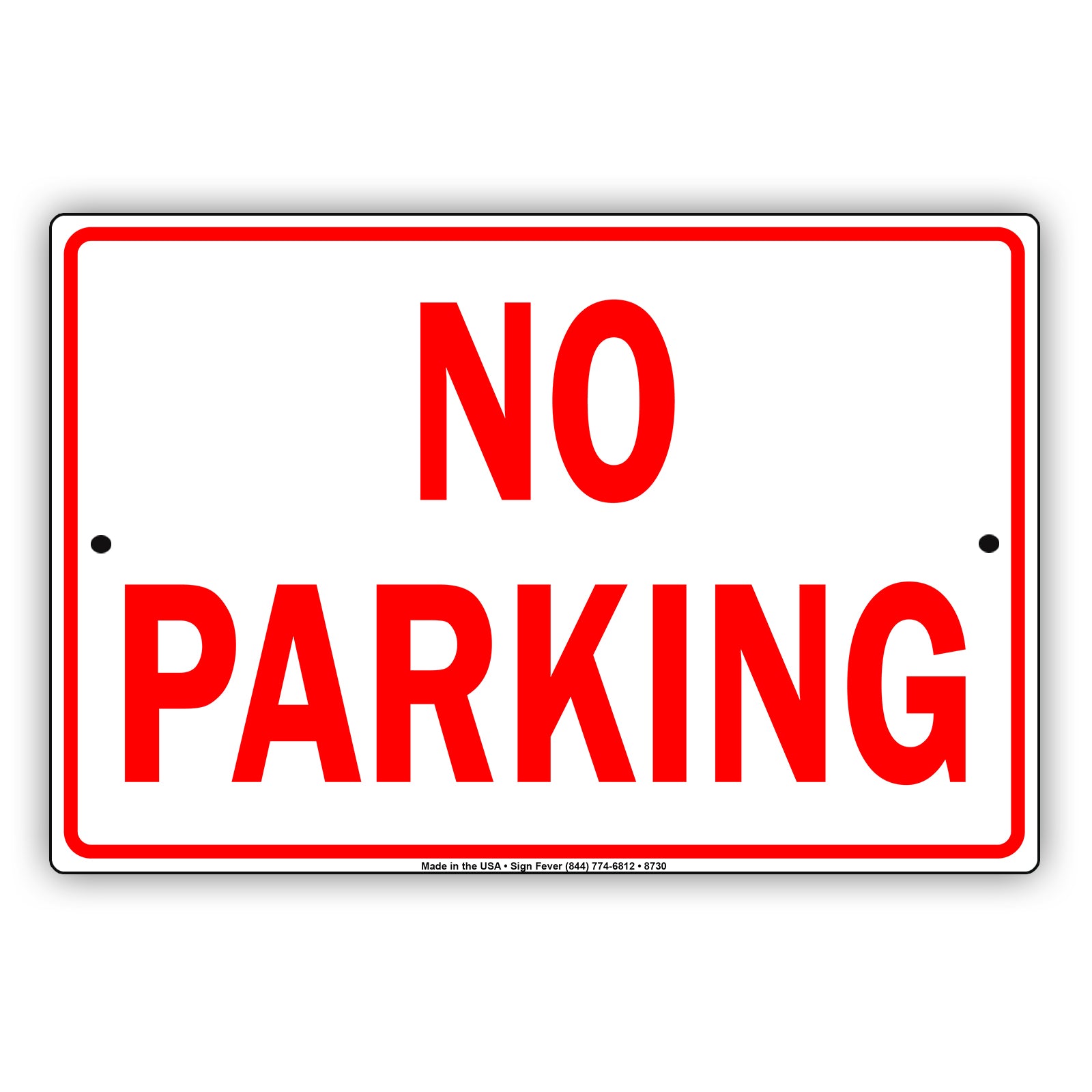 No Parking Road Traffic Aluminum Metal Sign Plate