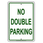 No Double Parking Road Traffic Aluminum Metal Sign Plate