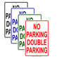 No Parking Double Parking Road Aluminum Metal Sign Plate