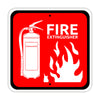 Fire Extinguisher Red Safety Warning Emergency Aluminum Metal Sign Plate