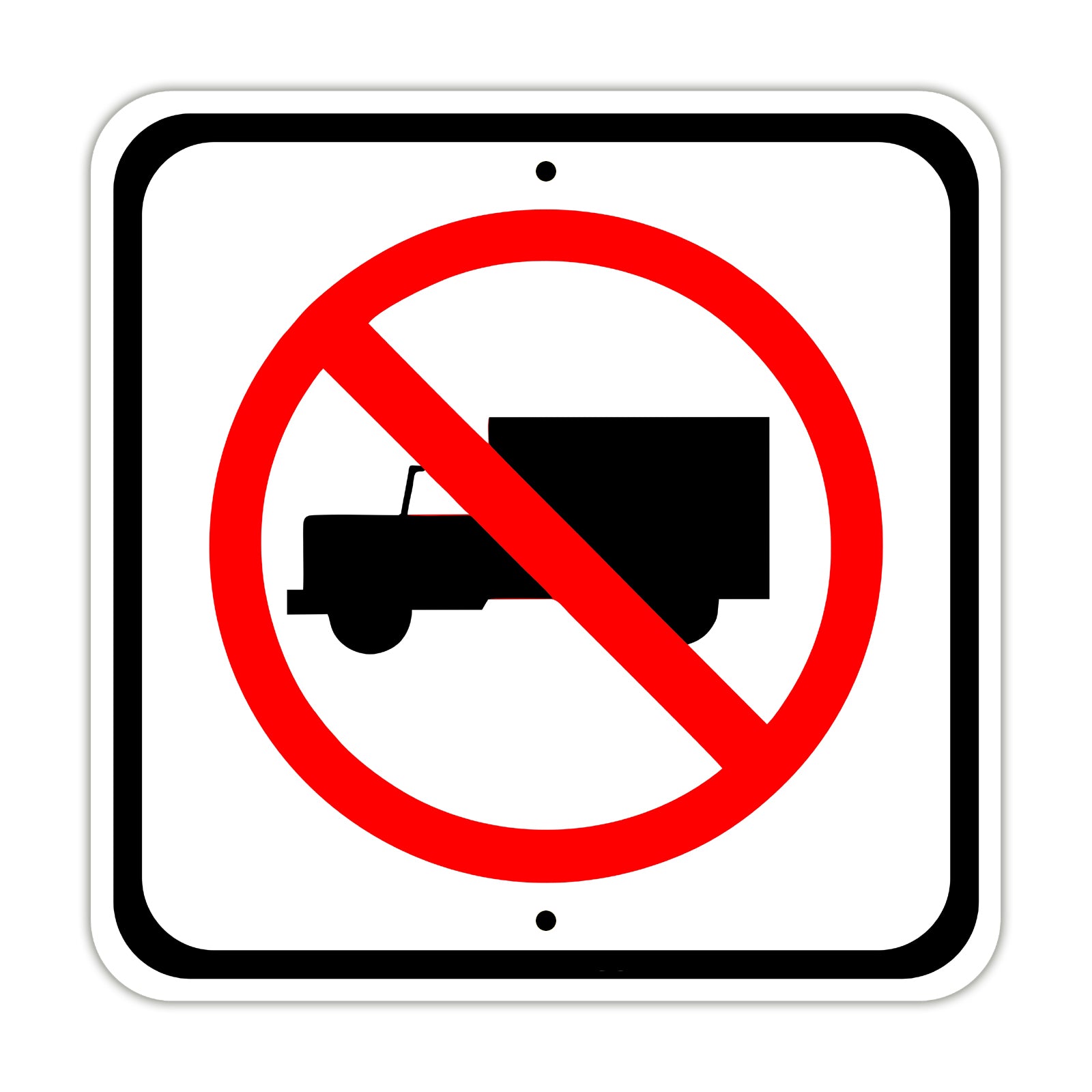 No Truck In Driveway Towing Towed Private Drive Aluminum Metal Sign Plate