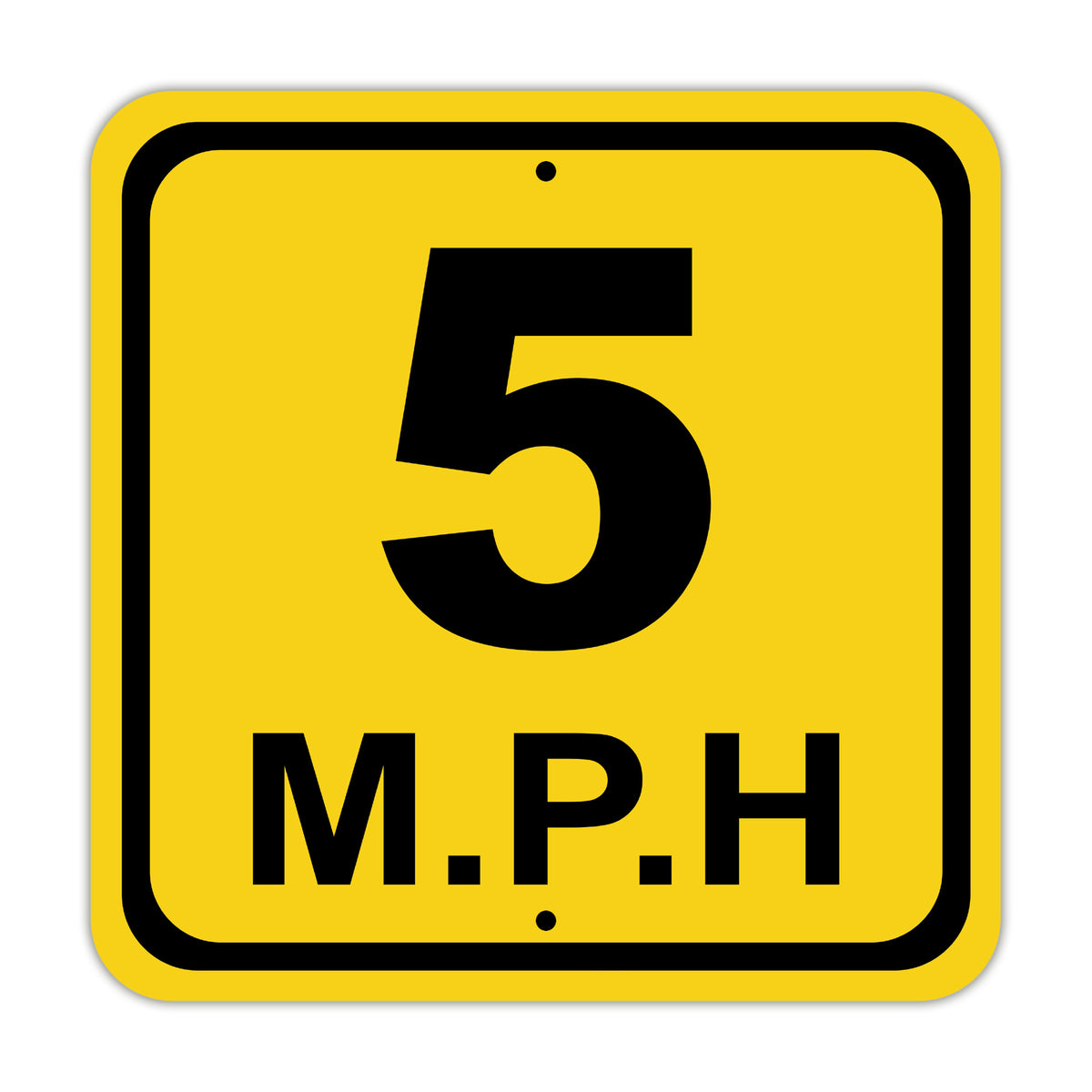 5mph Sign Square Sign Maximum Speed Limit 5 Mph Street | Metal Square Sign – Sign Fever