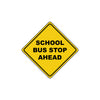 School Bus Stop Ahead Xing Diamond Grade School Metal Novelty Plate Aluminum Road Sign