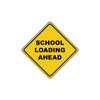 School Loading Stop Ahead Xing Diamond Grade School Metal Novelty Plate Aluminum Road Sign