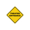 Theater Entrance Movie Cinema Snack Bar Theater Play Xing Metal Aluminum Plate Novelty Sign