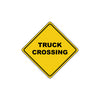 Truck Crossing Do Not Block Warning Caution Attention Xing Metal Aluminum Novelty Plate Sign