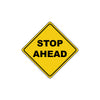 Stop Ahead Crossing Warning Caution Attention Xing Metal Aluminum Novelty Plate Sign