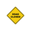 Road Close Do Not Block Caution Alert Attention Warning Xing Metal Aluminum Novelty Plate Sign