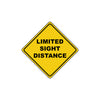 Limited Sight Distance Alert Near by Attention Xing Metal Aluminum Novelty Plate Sign