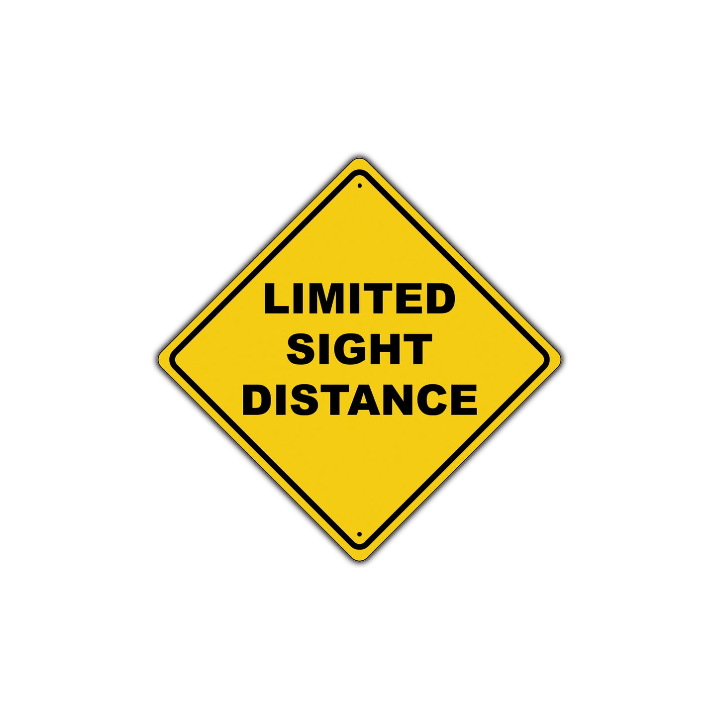 Limited Sight Distance Alert Near by Attention Xing Metal Aluminum Novelty Plate Sign
