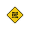 Speed Bump Ahead Road Caution Alert Attention Warning Xing Metal Aluminum Novelty Plate Sign