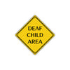 Slow Deaf Child Area Children At Play Attention Xing Metal Aluminum Novelty Plate Sign