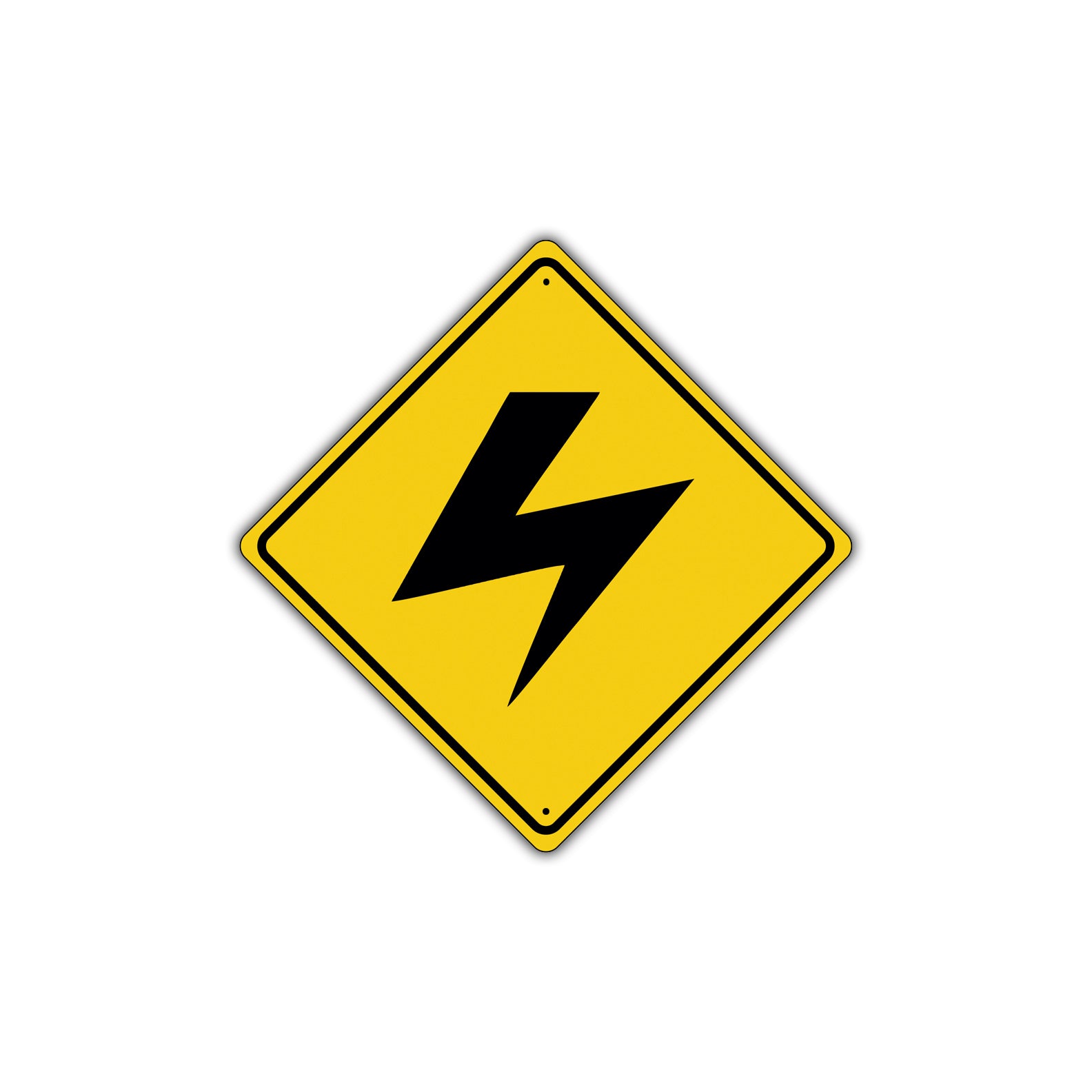 High Voltage Symbol Iso Alert Attention Xing Metal Aluminum Novelty Plate Sign
