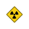 Warning Radioactive Materials with Graphic Alert Dangerous Xing Metal Aluminum Novelty Plate Sign
