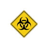 Caution Biological Hazard with Graphic Symbol Attention Xing Metal Aluminum Novelty Plate Sign