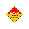 Caution Danger Chemical Storage Street Attention Metal Aluminum Novelty Alert Sign Plate