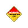 Caution Danger Construction Area Osha Attention Metal Aluminum Novelty Alert Sign Plate