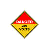 Caution Danger 240 Volts Hazardous High Voltage Keep Out Street Metal Aluminum Novelty Sign