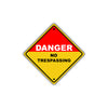 Caution Danger No Trespassing Osha / Ansi Do Not Park Metal Aluminum Novelty Notice Sign Plate