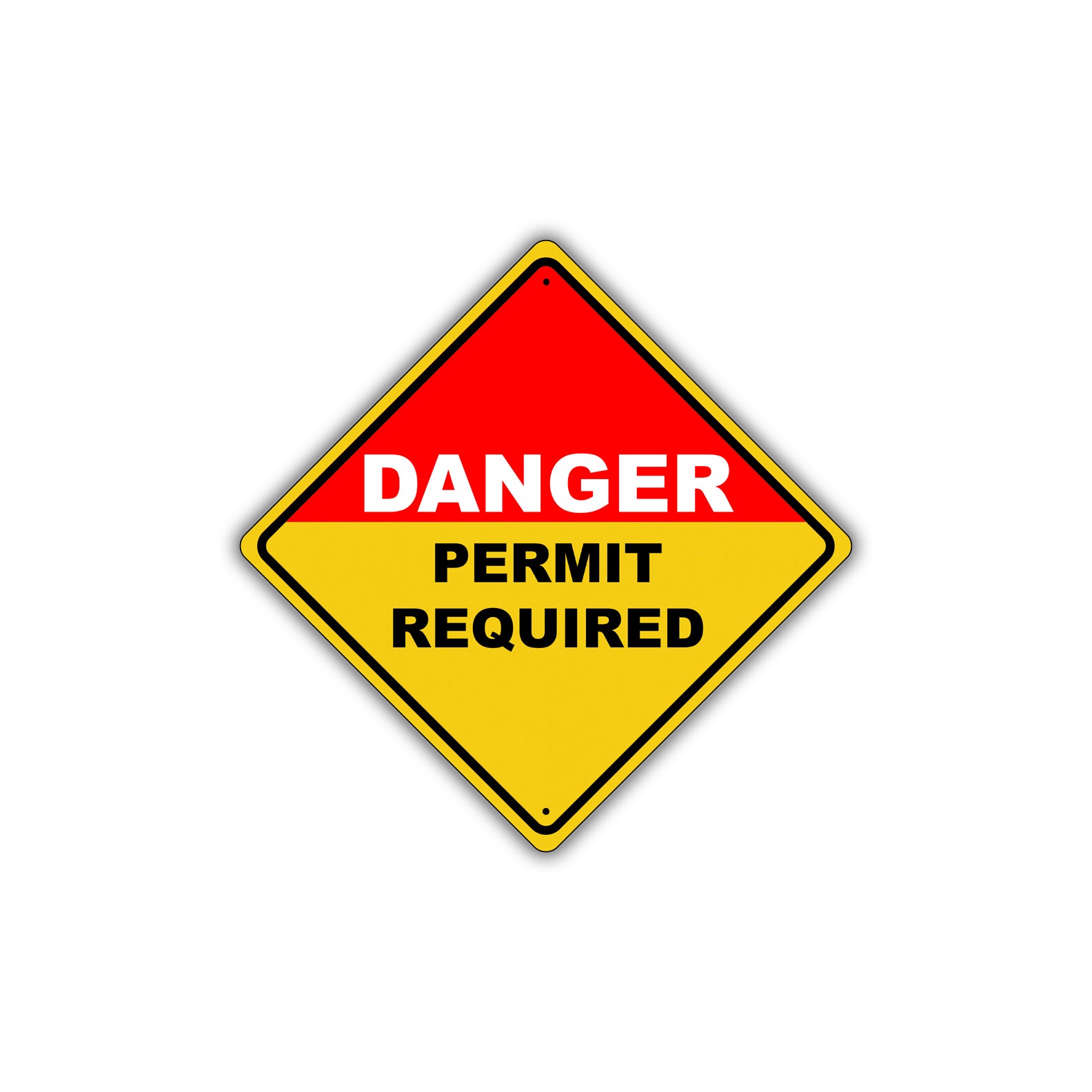 Caution Danger Permit Required Confined Space Do Not Enter Metal Aluminum Novelty Notice Sign Plate
