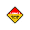 Danger Confined Space Keep Distance Osha / Ansi Alert Dangerous Metal Aluminum Novelty Notice Sign
