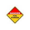 Caution Danger Fuel Storage No Smoking Hazard Flammable Metal Aluminum Novelty Notice Sign Plate