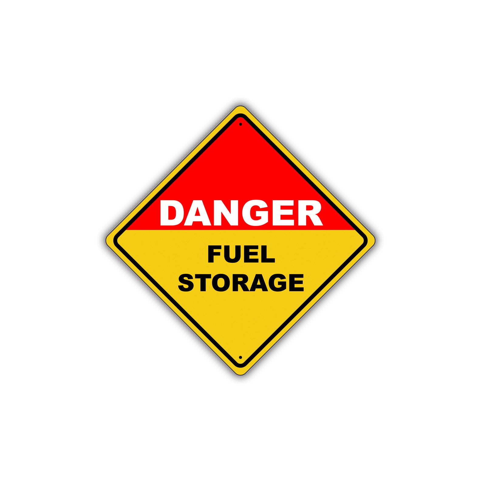 Caution Danger Fuel Storage No Smoking Hazard Flammable Metal Aluminum Novelty Notice Sign Plate