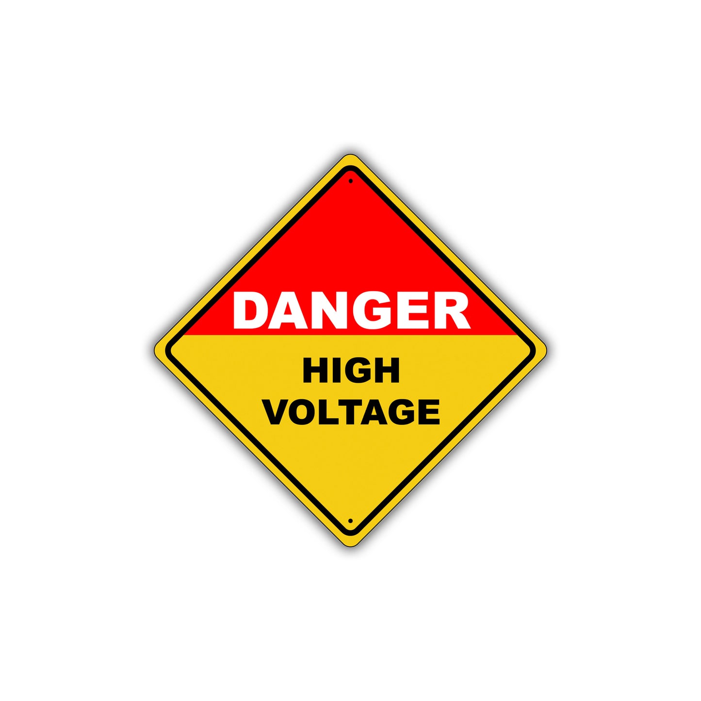 Caution Danger High Voltage Hazardous Osha Attention Metal Alert Aluminum Novelty Notice Sign Plate