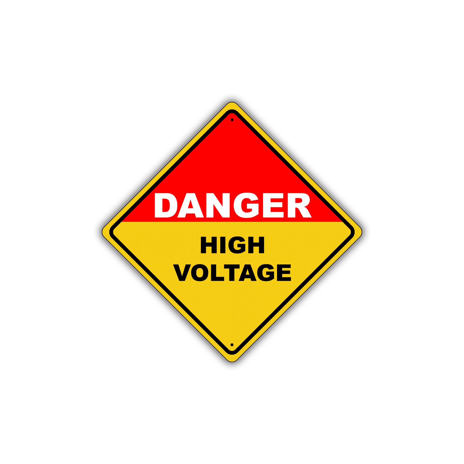 Caution Danger High Voltage Hazardous Osha Attention Metal Alert Aluminum Novelty Notice Sign Plate