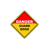 Caution Danger Guard Dogs On Duty Pet Animal Metal Alert Aluminum Novelty Notice Sign Plate
