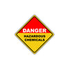 Caution Danger ous Hazardous Chemicals Metal Alert Aluminum Novelty Notice Sign Plate