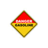 Caution Danger Gasoline Road Street Warning Flammable Explosive Aluminum Novelty Notice Sign