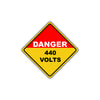 Caution Danger 440 VOLTS Electric Industrial Osha / Ansi Metal Alert Aluminum Novelty Notice Sign