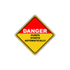 Caution Danger Pumps Starts Automatically Osha Metal Alert Aluminum Novelty Notice Sign Plate