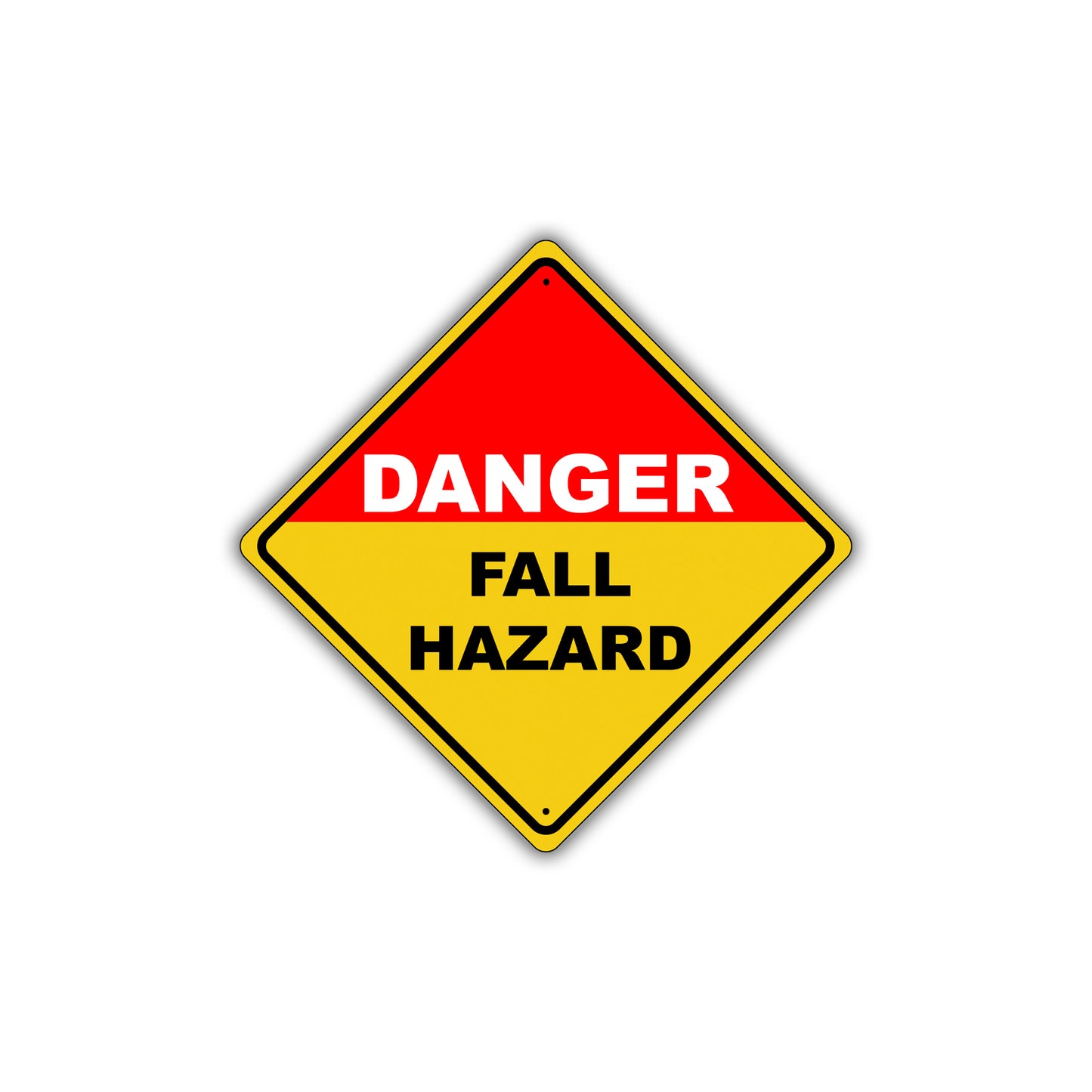 Caution Danger Fall Hazard Unsafe Roof Osha Metal Alert Aluminum Novelty Notice Sign Plate