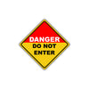 Caution Danger Do Not Enter Hazardous Area Authorized Persons Only Alert Aluminum Novelty Sign