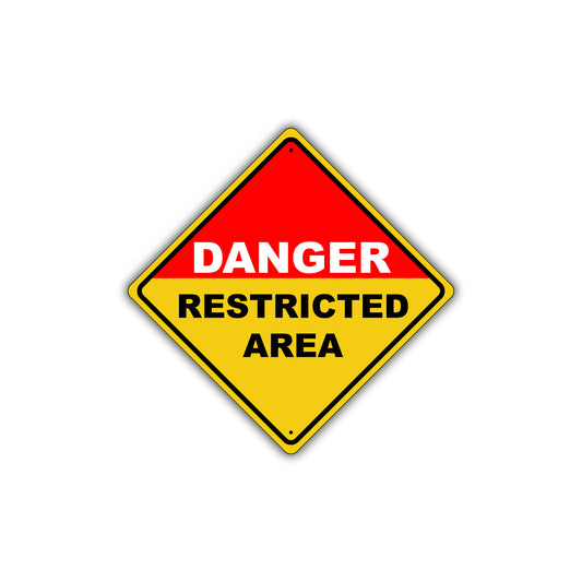 Caution Danger Restricted Area Do Not Enter Osha Metal Alert Aluminum Novelty Notice Sign Plate