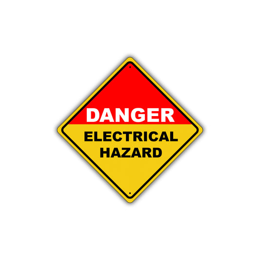 Caution Danger Electrical Hazard Do Not Touch Metal Alert Aluminum Novelty Notice Sign Plate