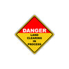 Caution Danger Land Clearing In Process Hazard Metal Alert Aluminum Novelty Notice Sign Plate
