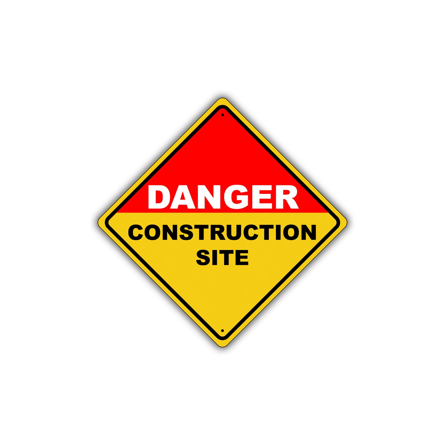 Caution Danger Construction Site Osha Metal Alert Aluminum Novelty Notice Sign Plate