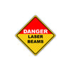 Caution Danger Laser Beams Don't Look Directly Osha Metal Alert Aluminum Novelty Notice Sign Plate