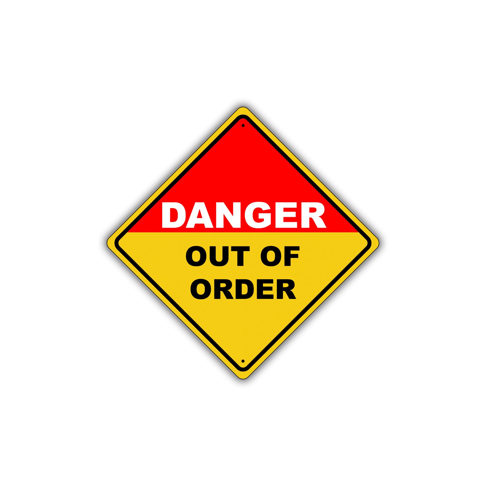 Caution Danger Out of Order Osha Metal Alert Aluminum Novelty Notice Sign Plate